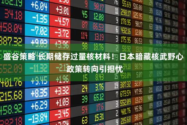 盛谷策略 长期储存过量核材料！日本暗藏核武野心 政策转向引担忧
